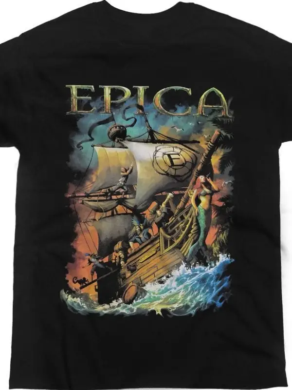 EPICA 70000 TONS OF METAL NEW BLACK T-SHIRT