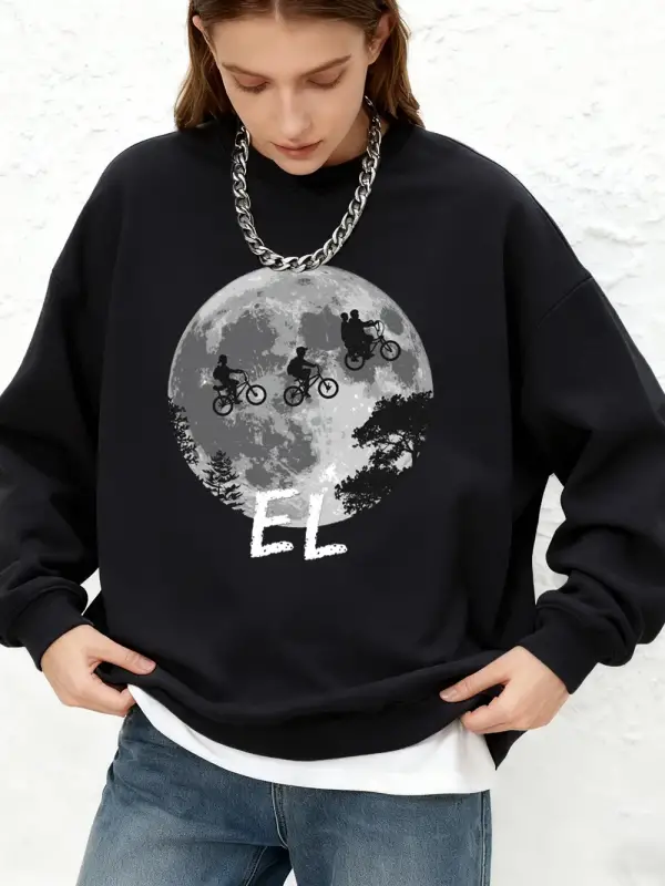 Erkekler Bisiklet Sürme Baskılı Tişörtler Bayan Kışlık Polar Sıcak Kapüşonlular Günlük Bisikl