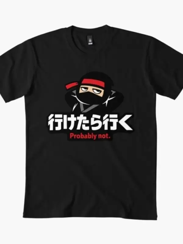 Erkekler Kadınlar için Japon Pasif Tişört %100 Pamuklu Tişörtler 3XS-3XL Üstler 1224-3