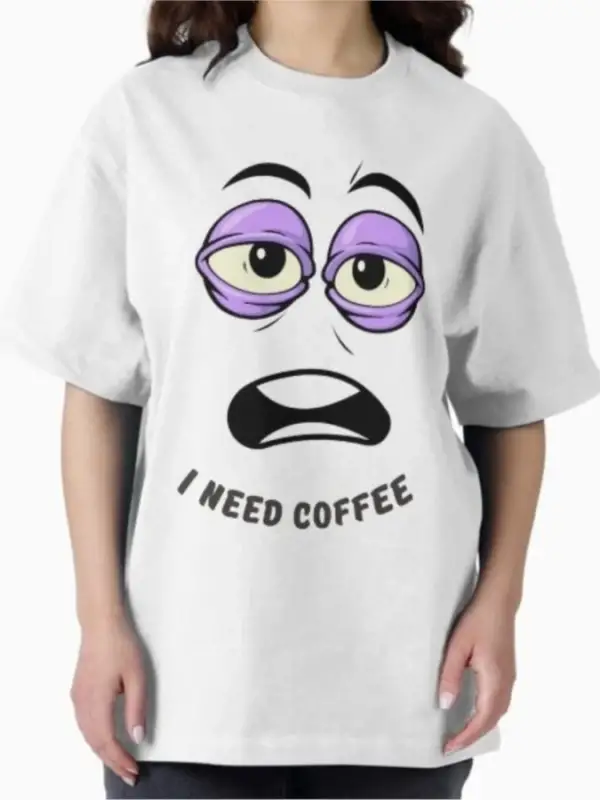 Erkekler Kadınlar İçin Kahve Tişörtü İstiyorum %100 Pamuklu Tişörtler Kısa Kollu Üstler 1208-