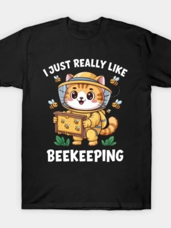 Erkekler Kadınlar İçin Komik Arıcılık Tişörtü %100 Pamuklu Tişörtler Kısa Kollu Üstler 1229-2