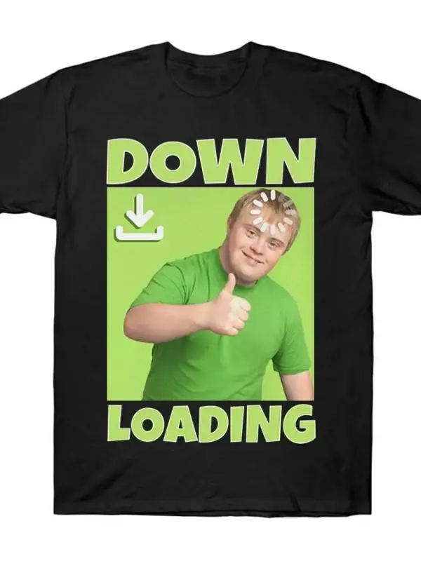 Erkekler Kadınlar İçin Komik Meme Tişörtü İndiriliyor %100 Pamuklu Tişörtler Kısa Kollu Üstle