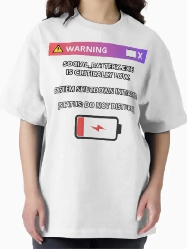 Erkekler Kadınlar İçin Kritik Hata Tişörtü %100 Pamuklu Tişörtler Kısa Kollu Üstler 1208-4