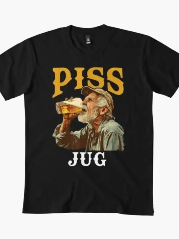 Erkekler Kadınlar İçin Piss Jug Tişörtü %100 Pamuklu Tişörtler Kısa Kollu Üstler 1226-3