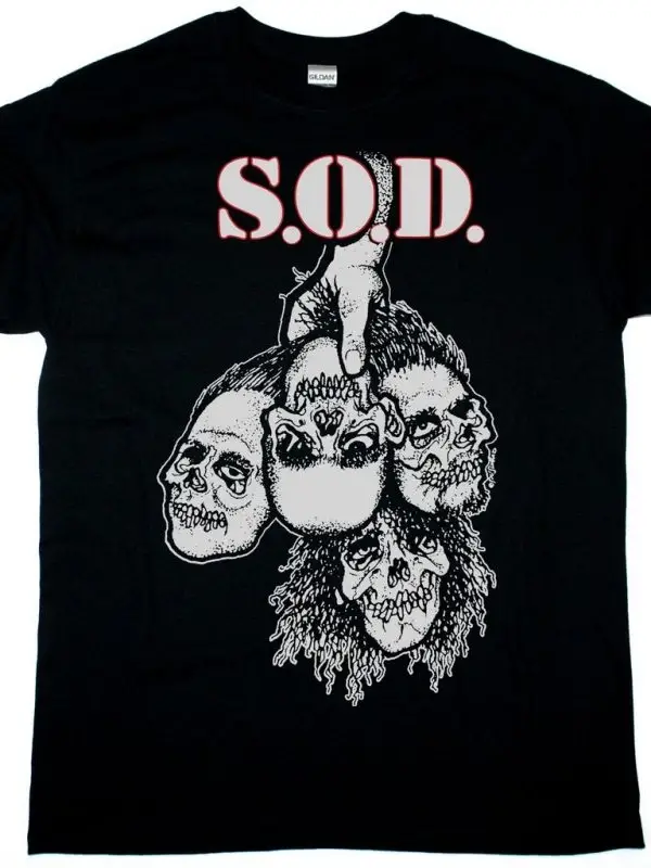 EXTREME NOISE TERROR PHONOPHOBIA NEW BLACK T SHIRT ÖN VE ARAKA BASKILI