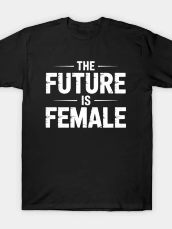 Gelecek Kadındır - Feminizm Erkek Kadın Tişörtü %100 Pamuklu Tişörtler Kısa Kollu Üstler 1208