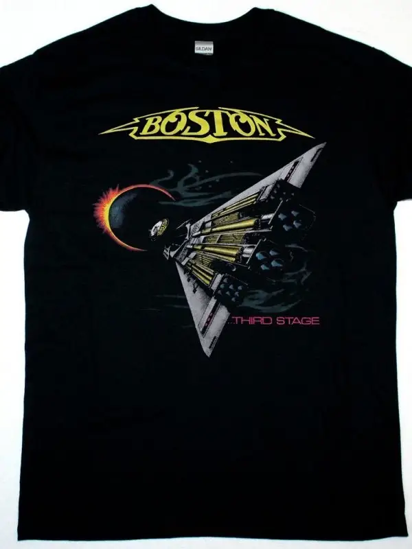 GENESIS A TRICK OF THE TAIL NEW BLACK T-SHIRT ÖN VE ARAKA BASKILI