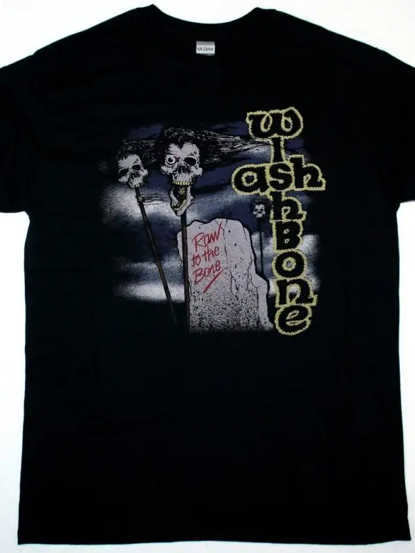 GHOST RATS NEW BLACK T-SHIRT ÖN BASKILI