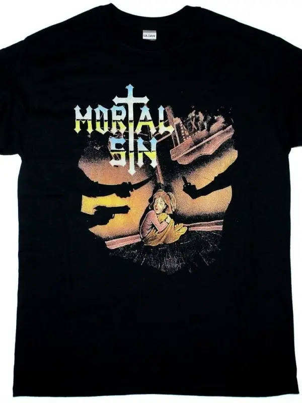GODSMACK BOSTON BLACK T-SHIRT ÖN VE ARAKA BASKILI