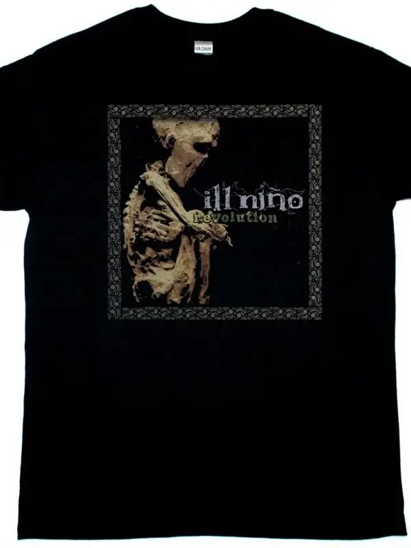 GOJIRA TERRA ICOGNITA BLACK T-SHIRT ÖN VE ARAKA BASKILI
