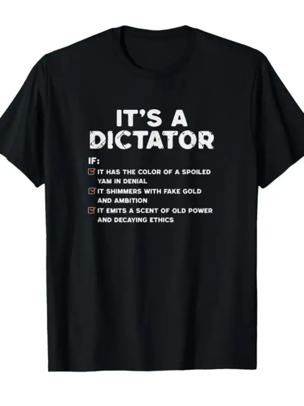 Güç ve Çöküş Hakkında Siyasi Satire Erkekler Kadınlar İçin Tişört %100 Pamuklu Tişörtler Kısa