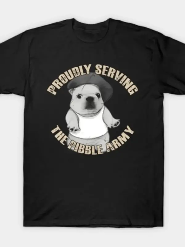 Gururla Hizmet Veren Pibble Ordu Köpek Tişörtü Erkekler Kadınlar İçin %100 Pamuklu Tişörtler