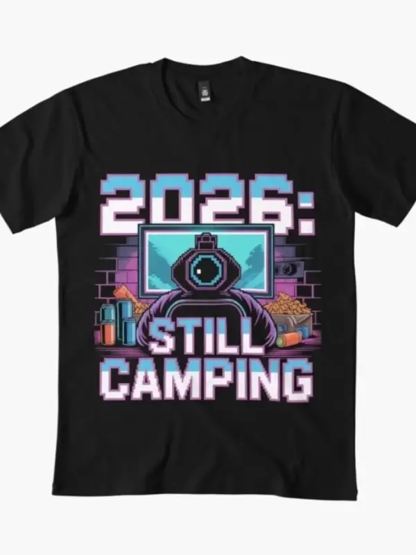 Hala Kamp Yapıyor Bir Yıllık Oyun Meme T-shirt Erkekler Kadınlar Için % 100% Pamuk T Shirt Kı