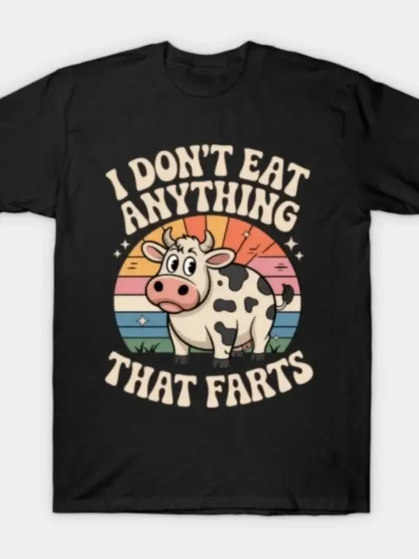 Havlayan Herhangi Bir Şeyi Yemem Komik Tişört Erkekler Kadınlar İçin %100 Pamuklu Tişörtler K