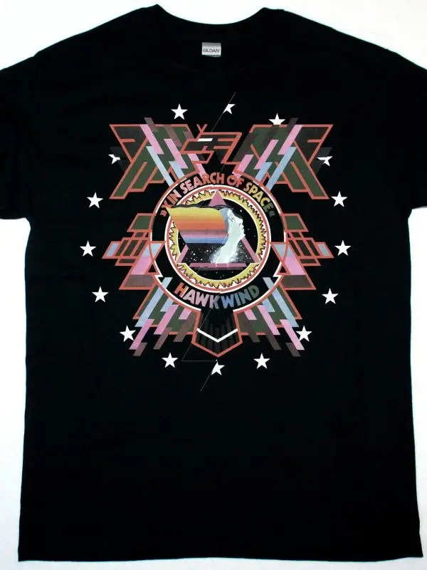 HAWKWIND DOREMI FASOL LATIDO NEW BLACK T-SHIRT ÖN BASKILI