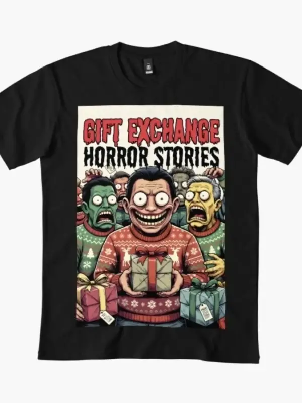 Hediye Değişim Korku Hikayeleri Erkekler Kadınlar Için T-shirt % 100% Pamuk T Shirt Kısa Koll