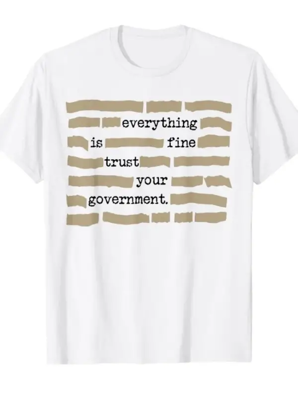 Her Şey Güzel Sizde Güveninizi Verin Komik Söz Söyleyen T-shirt Erkekler Kadınlar için %100 P