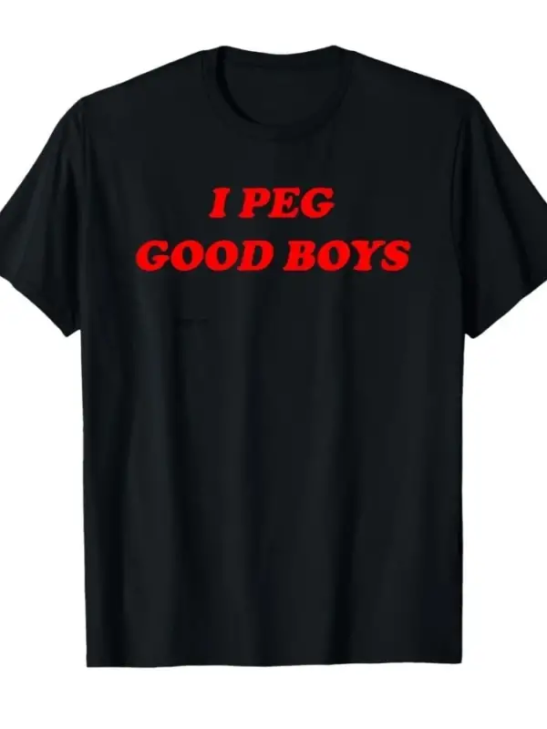 I Peg Good Boys Komik Y2k 2000ler 90lar İlham Veren Mizah T-shirt Erkekler Kadınlar Için %