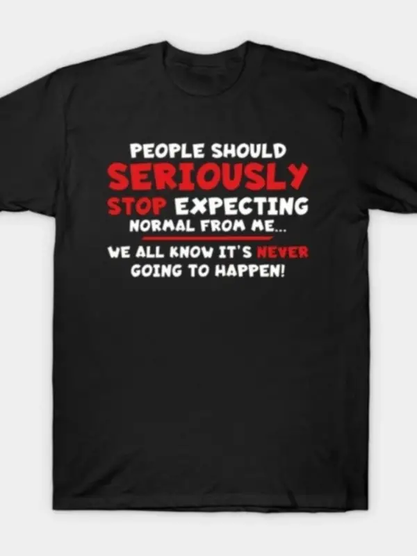 İNSANLAR CİDDİ OLARAK T-shirtü Durdurmalı Erkekler Kadınlar İçin %100 Pamuklu Tişörtler Kısa