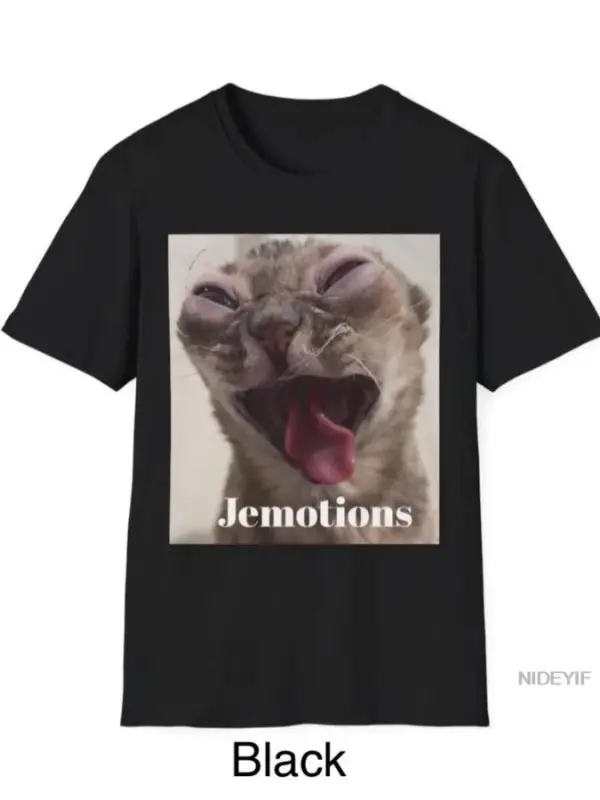 Jemotions Meme Erkek Kadın T-shirt %100 Pamuklu Tişört Kısa Kollu Üstler 0202-3