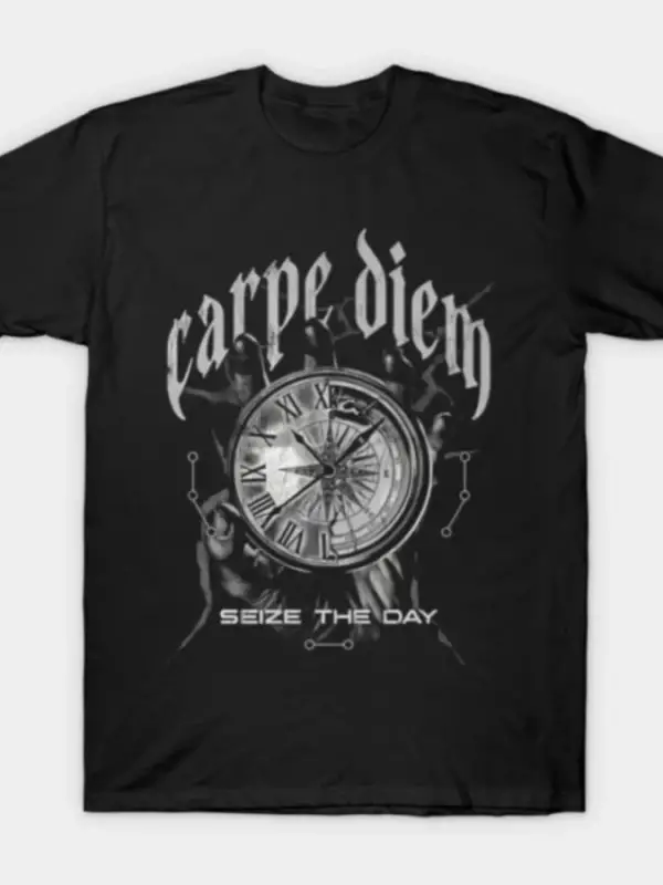 Joe Bartolozzi Carpe Diem Gününüzü Yakala Meme T-shirt Erkekler Kadınlar Için % 100% Pamuk T