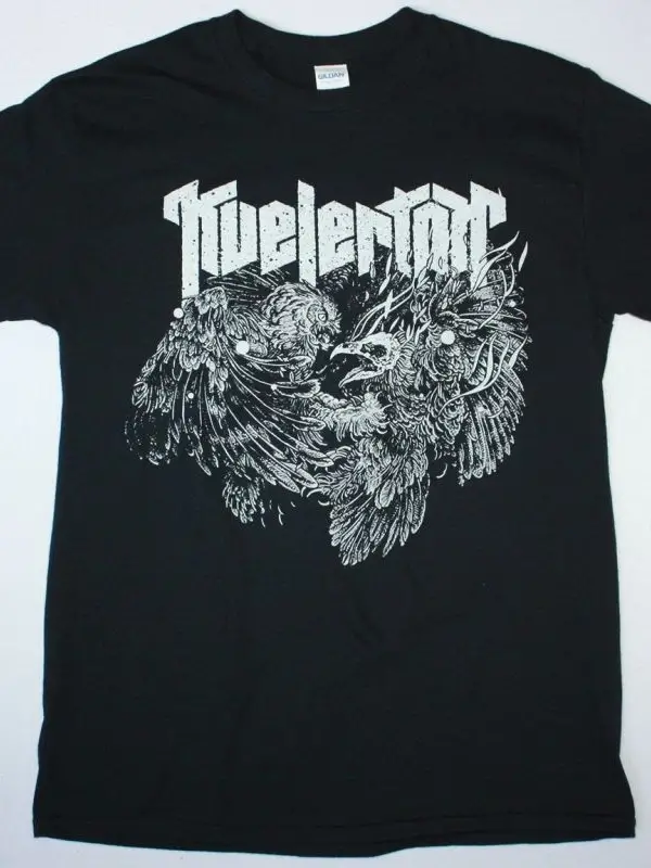 JON LORD LOGO R.I.P. NEW BLACK T-SHIRT ÖN BASKILI