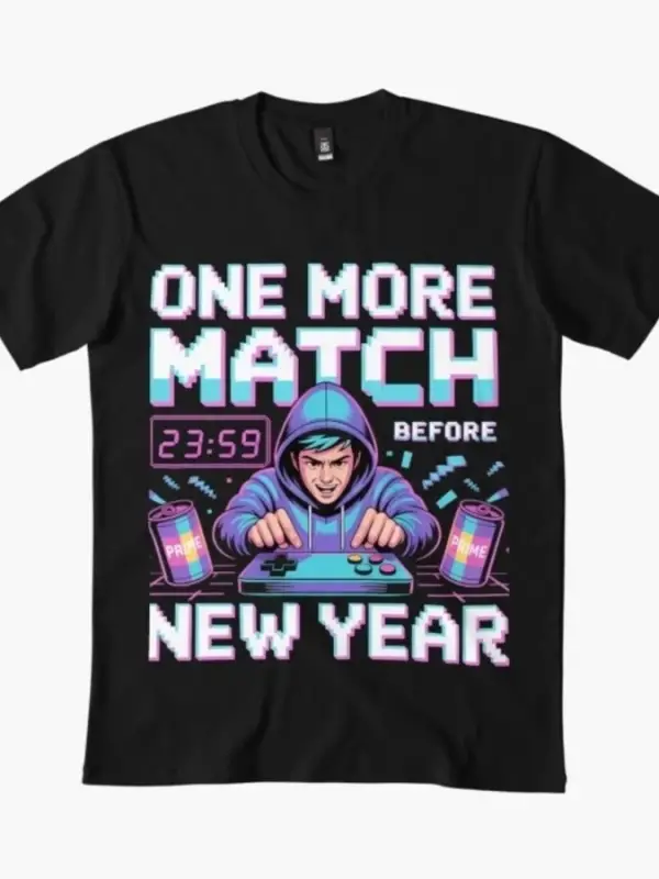 Just One More Match 2026 Erkek Kadın Tişörtü %100 Pamuklu Tişörtler Kısa Kollu Üstler 1215-2