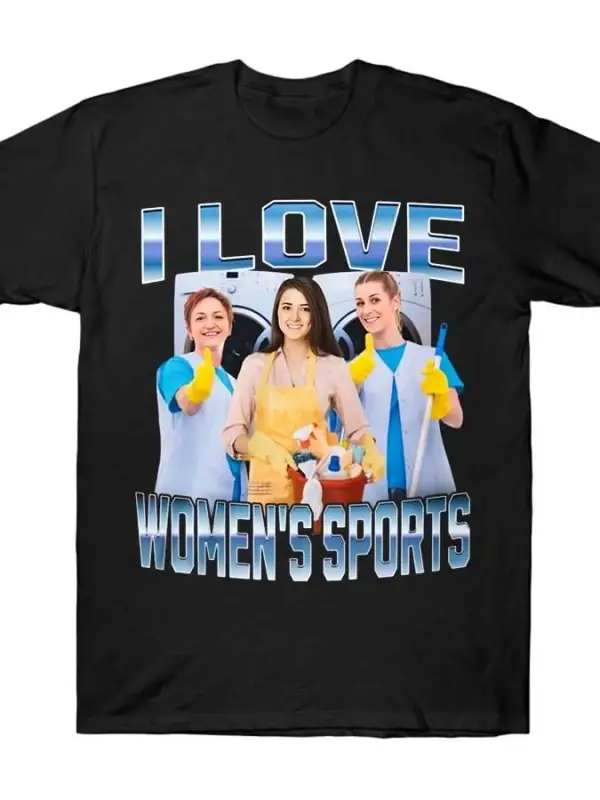 KADINLARI SEVİYORUM Spor Erkek Kadın Tişörtleri %100 Pamuklu Tişörtler Kısa Kollu Üstler