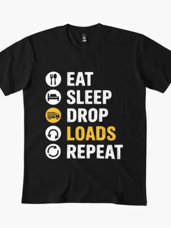 Kamyon Şoförü Şaka Söyleyen Kamyon Şoförü Hediye T-shirt Erkekler Kadınlar Için % 100% Pamuk