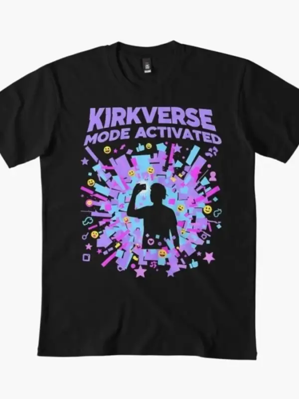 Kirkverse Modu Aktif Erkek Kadın Tişörtü %100 Pamuklu Tişörtler Kısa Kollu Üstler 1231-3