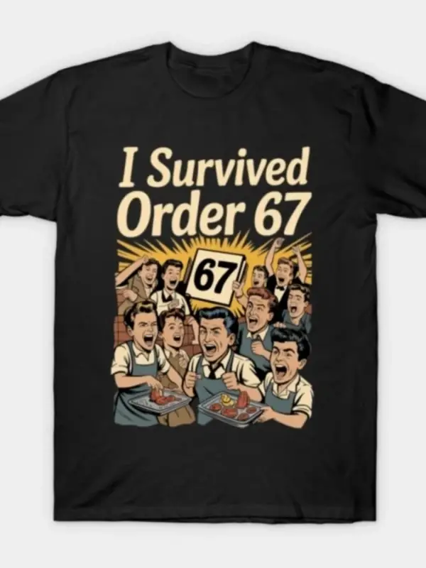 Komik Altı Yedi Hayatta Kaldı Sipariş 6 7 Mizah T-shirt Erkekler Kadınlar Için % 100% Pamuk T