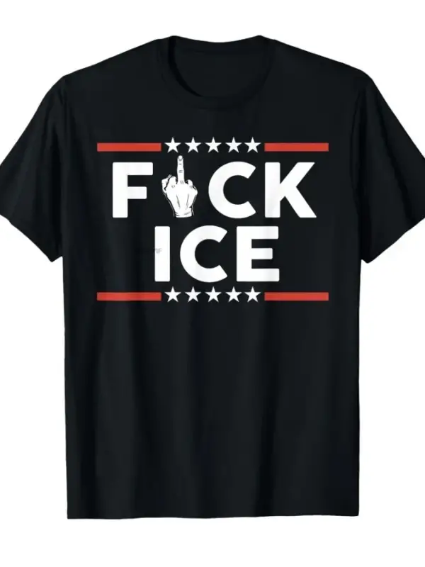 Komik F Ice No Human Yasadışı Değil Erkekler Kadınlar için T-shirt % 100% Pamuklu T Shirt Kıs