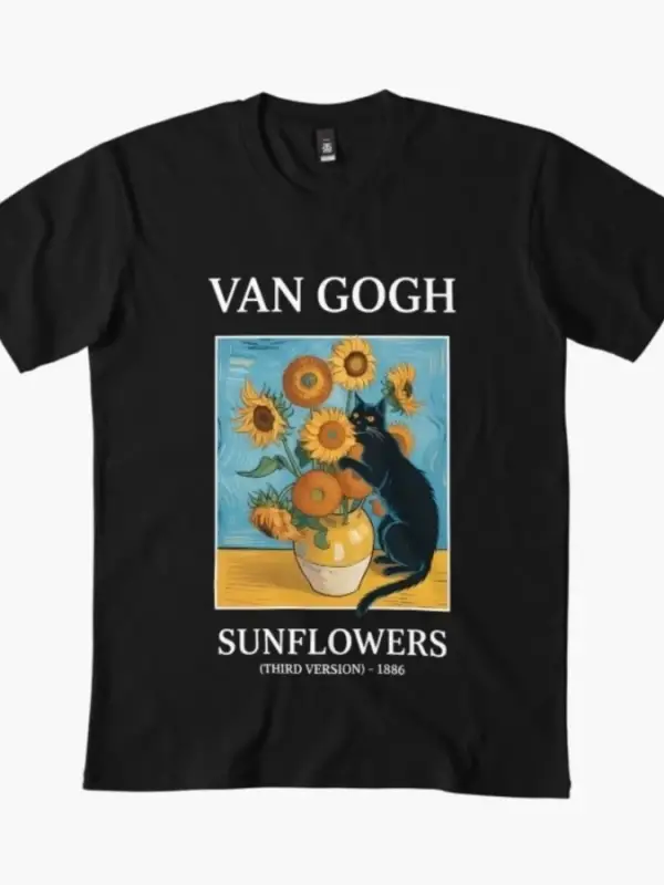 Komik Kedi Sanat Meme T-shirt Erkekler Kadınlar Için % 100% Pamuk T Shirt Kısa Kollu Üstler 1