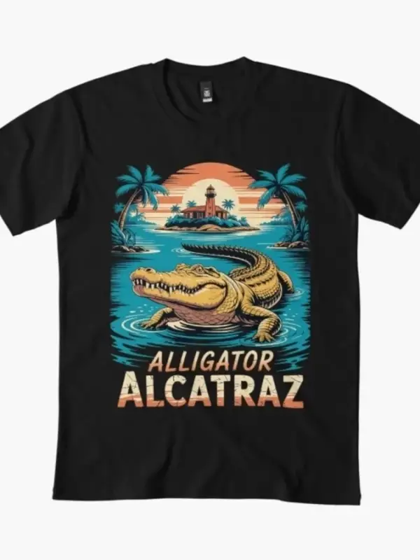 Komik Meme Florida Everglades Timsah T-shirt Erkekler Kadınlar Için % 100% Pamuk T Shirt Kısa