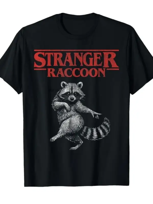 Komik Meme Rakunlar Şeyler Erkekler Kadınlar Için T-shirt % 100% Pamuk T Shirt Kısa Kollu Üst