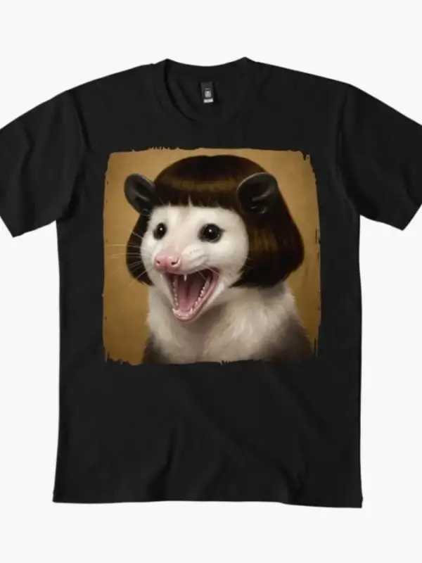 Komik Opossum Bob Saç Kesimi Meme T-shirt Erkekler Kadınlar Için % 100% Pamuk T Shirt Kısa Ko