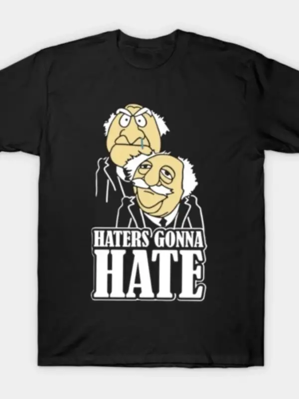 Komik Statler ve Waldorf Meme T-shirt Erkekler Kadınlar Için % 100% Pamuk T Shirt Kısa Kollu