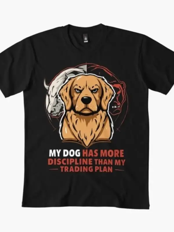 Köpeğim Ticaret Planımından Daha Disiplinli Tutarlıdır Erkek Kadın Tişörtleri %100 Pamuklu Ti