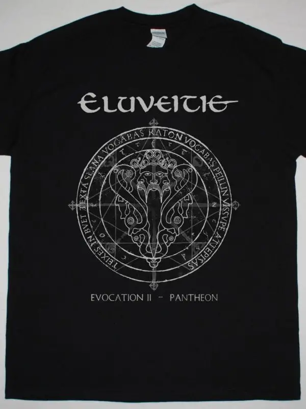 LACUNA COIL LOGO NEW BLACK T-SHIRT ÖN BASKILI