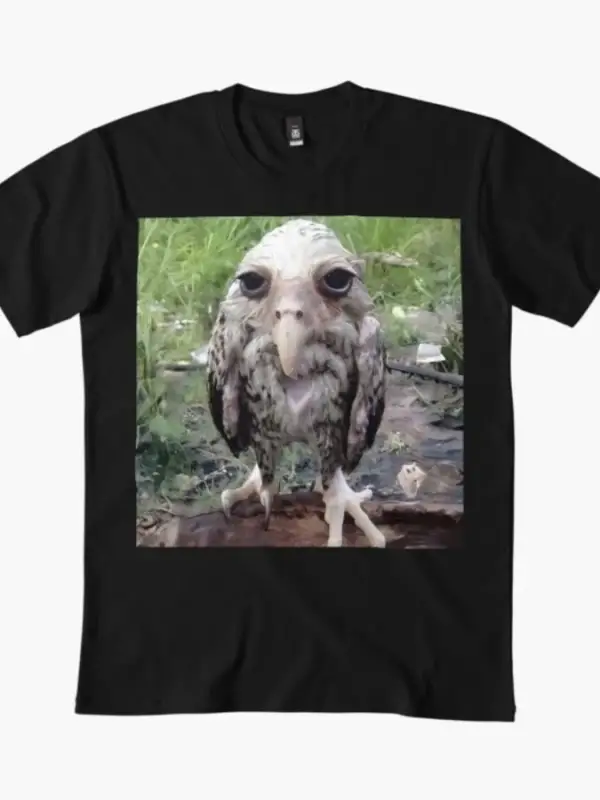 Lamont (Wet Owl Meme) Erkek Kadın T-shirt %100 Pamuklu Tişörtler Kısa Kollu Üstler 0102-3