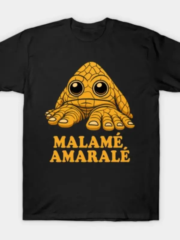 Malamé Amaralé – İtalyan Brainrot Meme Yaratık Erkekler Kadınlar İçin Tişört %100 Pamuklu Tiş