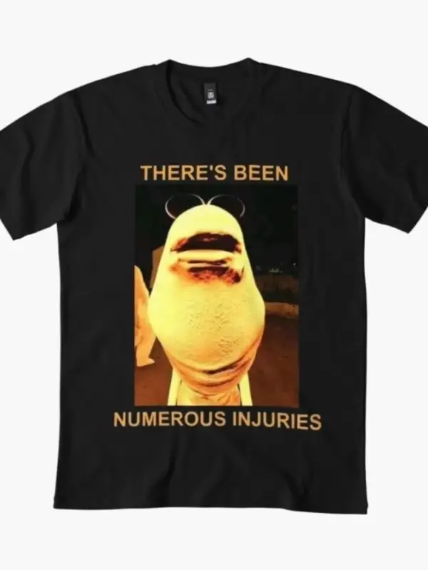 Marcus the Worm Çok sayıda yaralanma var Erkekler Kadınlar için Tişört %100 Pamuklu Tişörtler