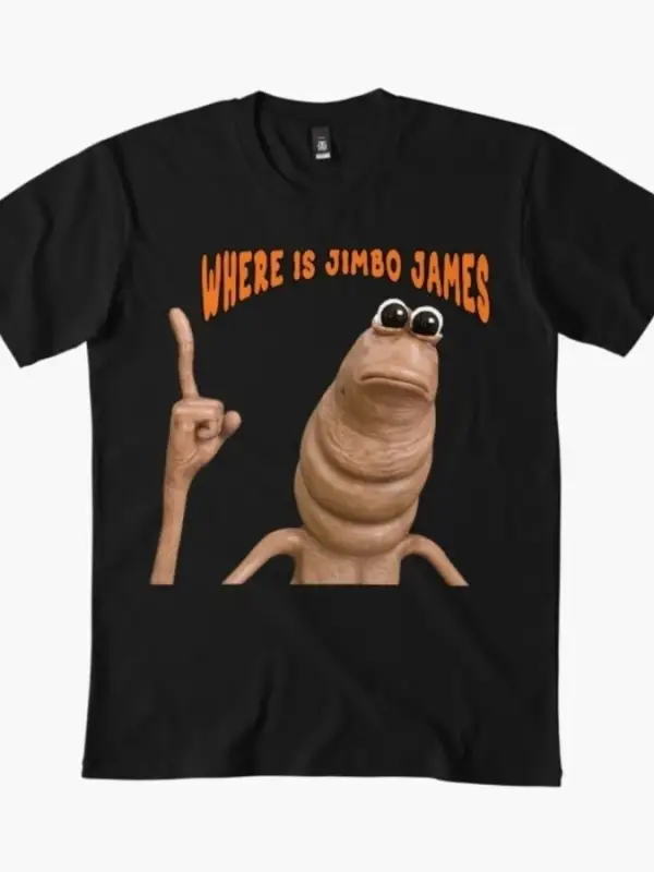 Marcus The Worm Meme Nerede Jimbo James T-shirt Erkekler Kadınlar Için % 100% Pamuk T Shirt K