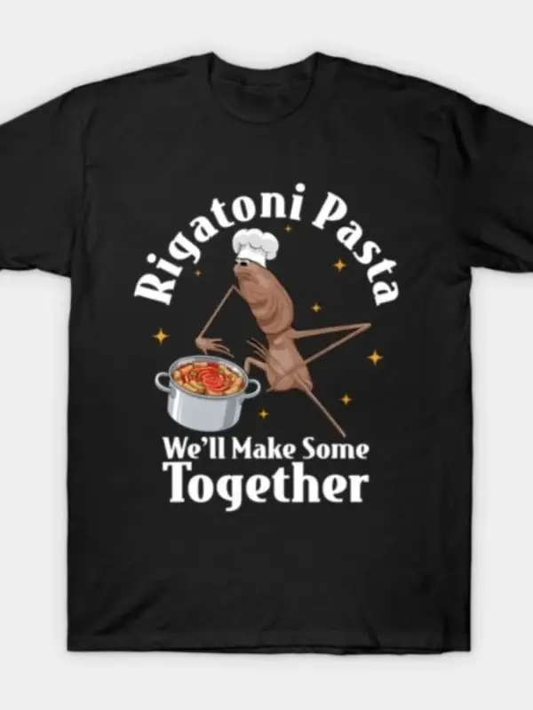 Marcus The Worm Rigatoni Makarna T-shirt Erkekler Kadınlar Için % 100% Pamuk T Shirt Kısa Kol