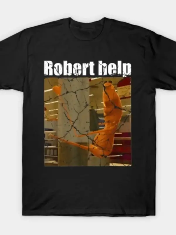 Marcus The Worm Robert Help T-shirt Erkekler Kadınlar Için % 100% Pamuklu T Shirt Kısa Kollu