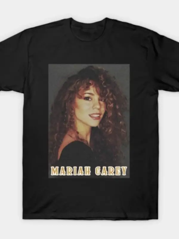 Mariah Carey T-shirt Erkekler Kadınlar Için % 100% Pamuklu Tişörtler Kısa Kollu Üstler 0107-2