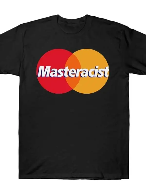 Masteracist Komik Meme T-shirt Erkekler Kadınlar Için % 100% Pamuk T Shirt Kısa Kollu Üstler