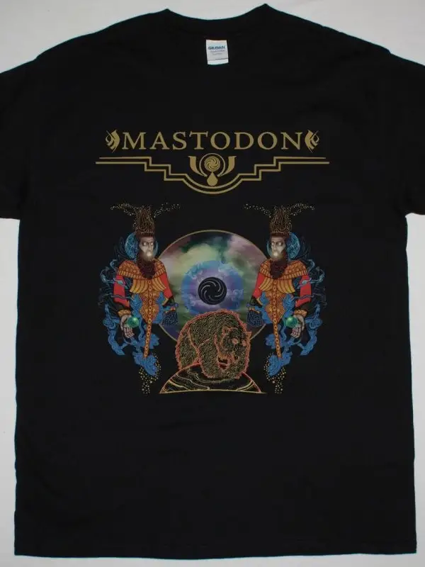 MASTODON COSMIC LEOPARD NEW BLACK T-SHIRT ÖN BASKILI