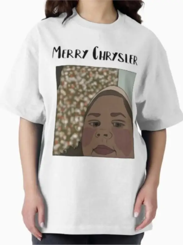 Merry Chrysler Tatil Tişörtü Erkekler Kadınlar İçin %100 Pamuklu Tişörtler Kısa Kollu Üstler