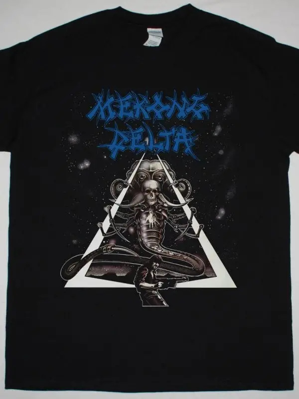 MESHUGGAH 5 FACES NEW BLACK T-SHIRT ÖN BASKILI